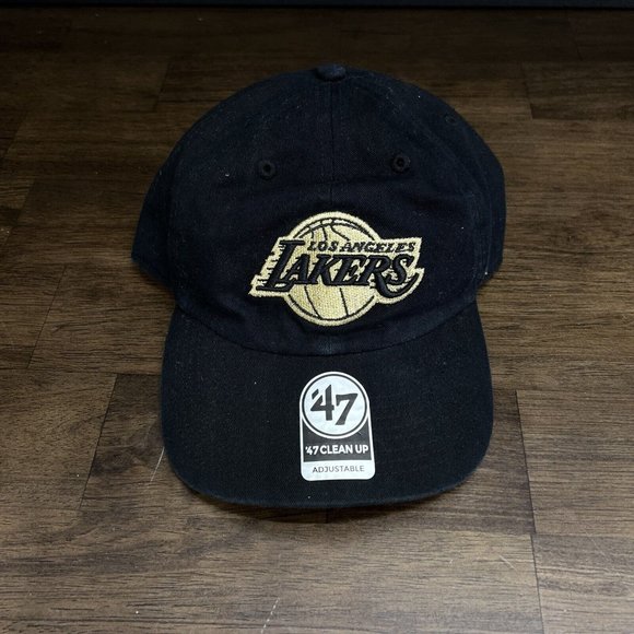 ’47 Other - Los Angeles Lakers Black/Gold Adjustable NBA Cap/Hat - One Size